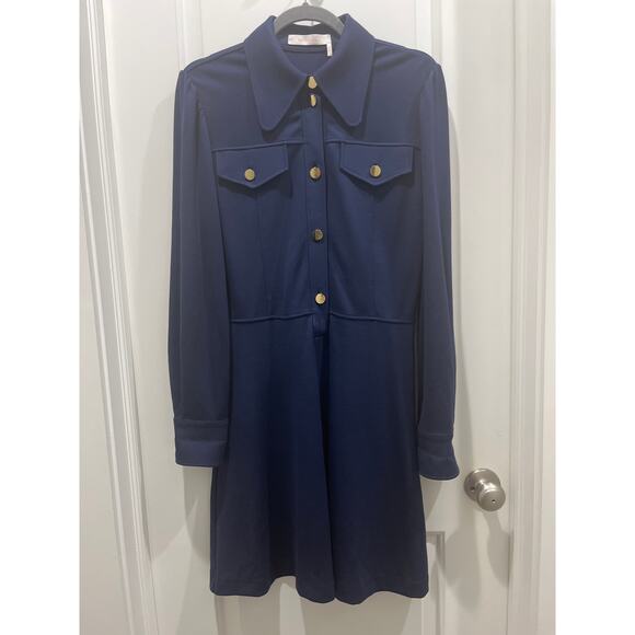 See by Chloé Blue Collared Button Front Shirt Dress Sz S - Picture 2 of 11